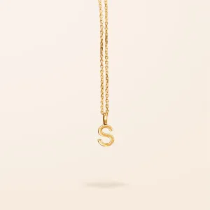 10K Gold Initial Necklace