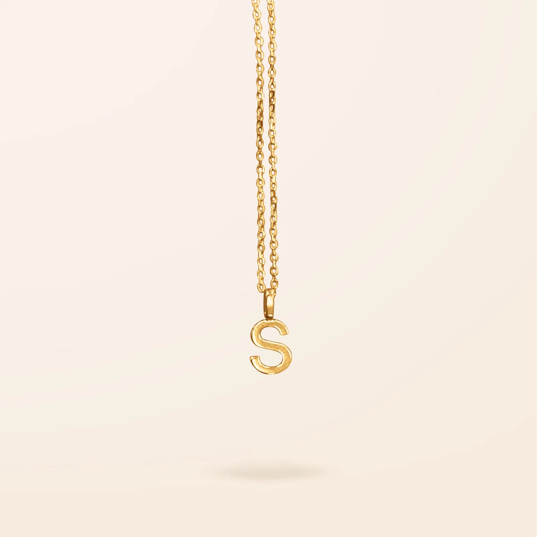 10K Gold Initial Necklace