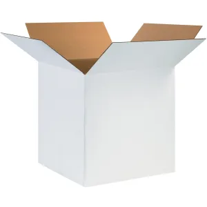 24 x 24 x 24" White Corrugated Boxes