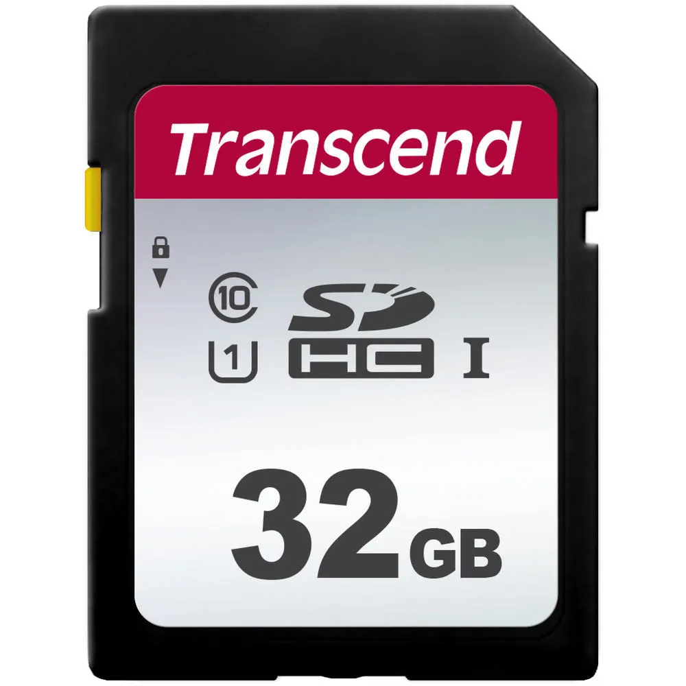 2x Transcend 32GB SDXC/SDHC 300S Memory Card TS32GSDC300S with Memory Card Holder