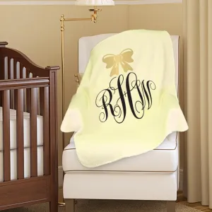 30 x 40 Personalized Monogram Baby Blanket