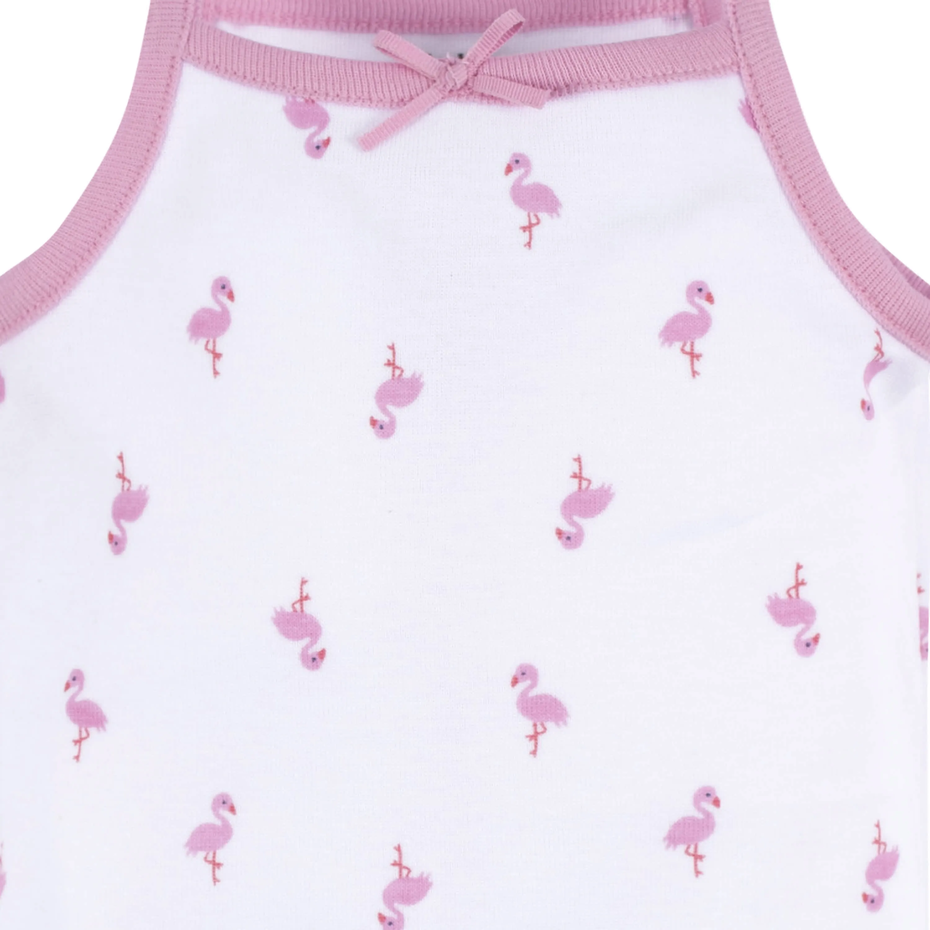 4-Pack Baby Girls Flamingo Fun Sleeveless Onesies® Bodysuits