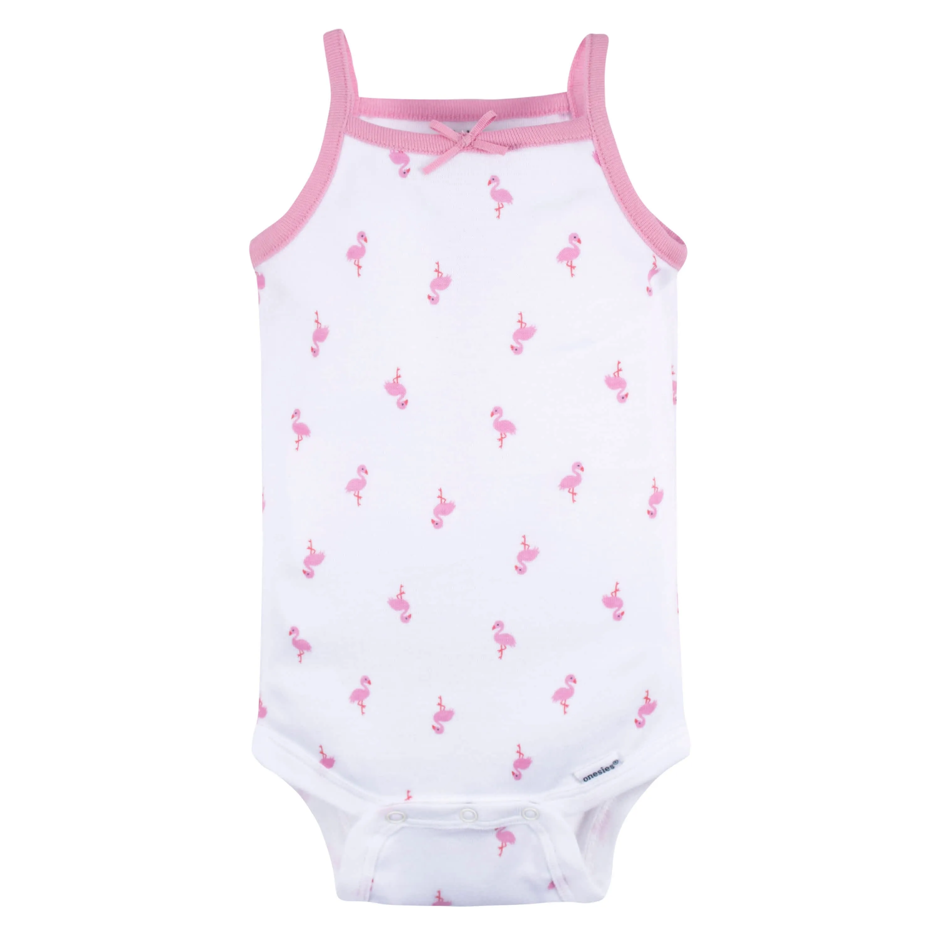 4-Pack Baby Girls Flamingo Fun Sleeveless Onesies® Bodysuits