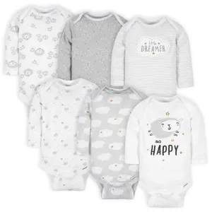 6-Pack Baby Neutral Sheep Long Sleeve Onesies® Bodysuits