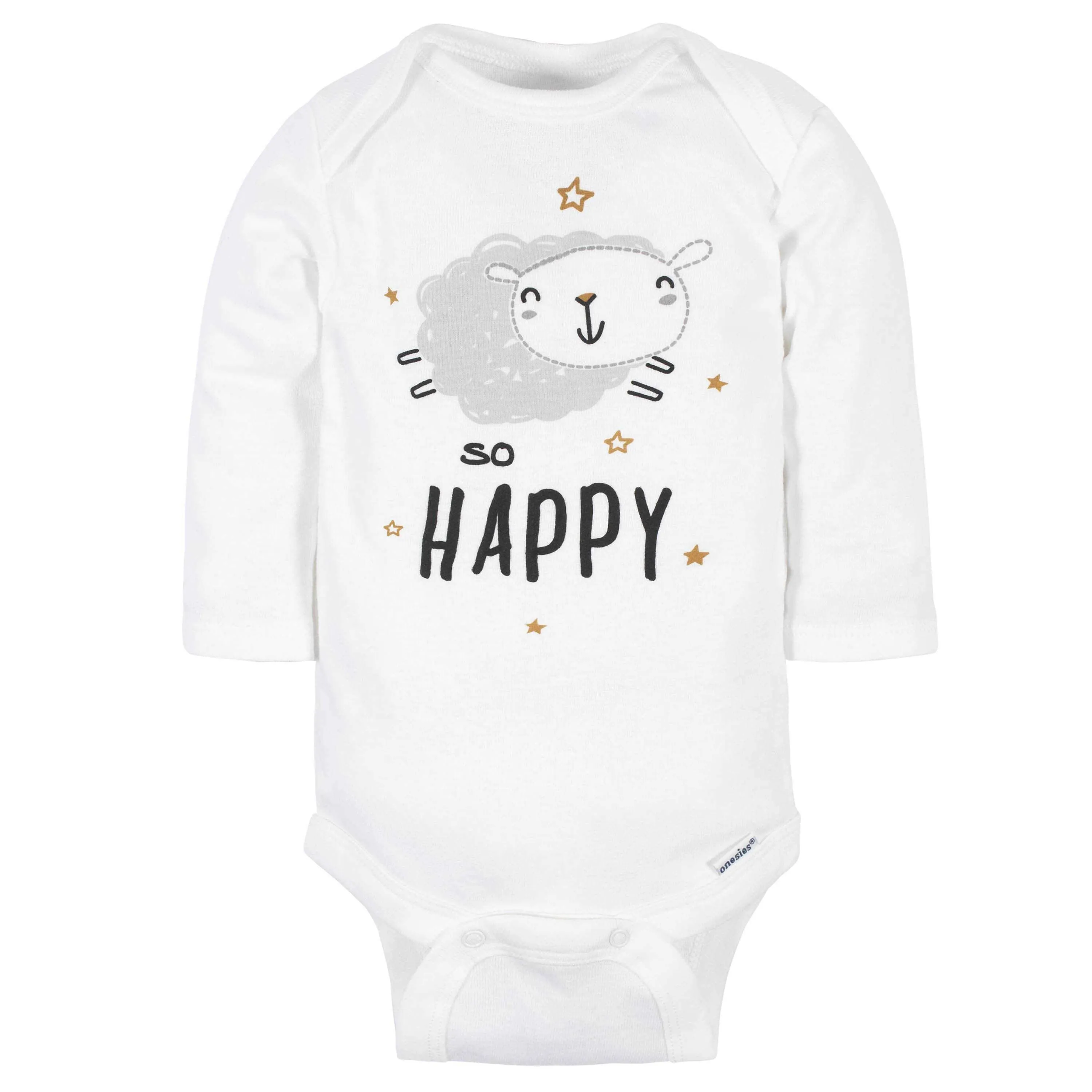 6-Pack Baby Neutral Sheep Long Sleeve Onesies® Bodysuits