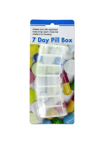 7 Day Pill Box (Available in a pack of 12)