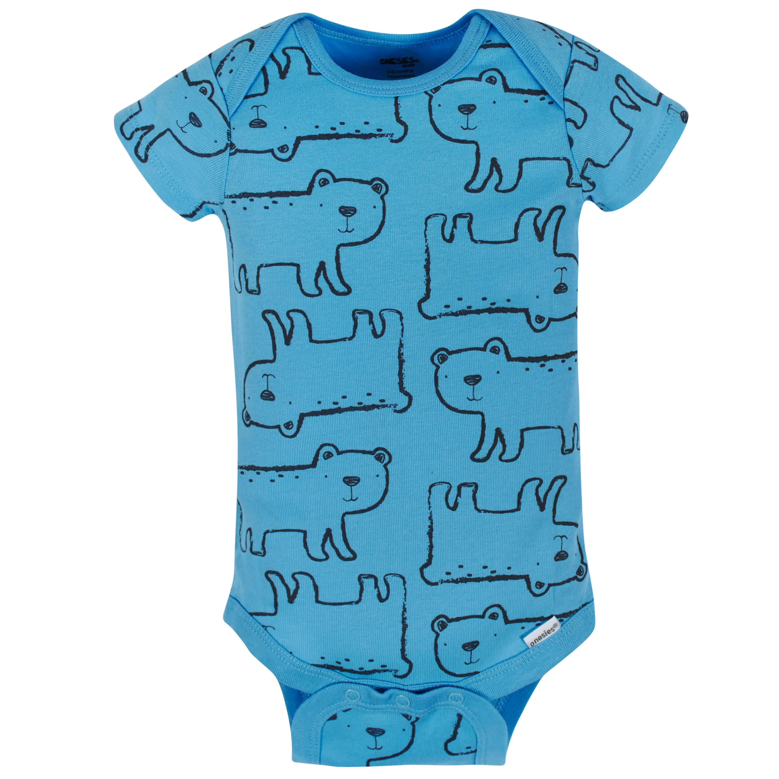 8-Pack Baby Boys Unbearably Cute Short Sleeve Onesies® Bodysuits