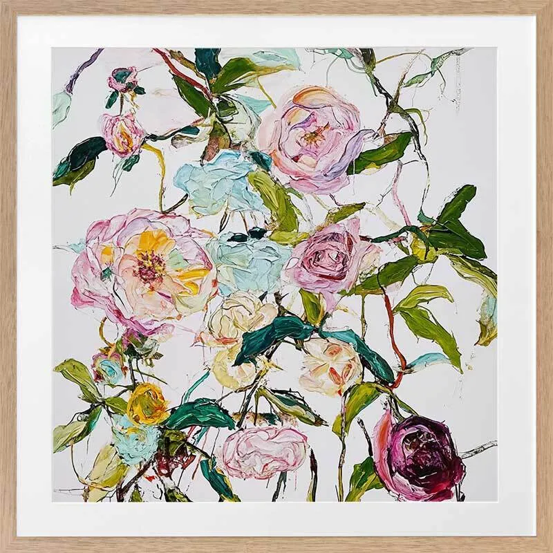 A Rosy Affair II Framed Art Print