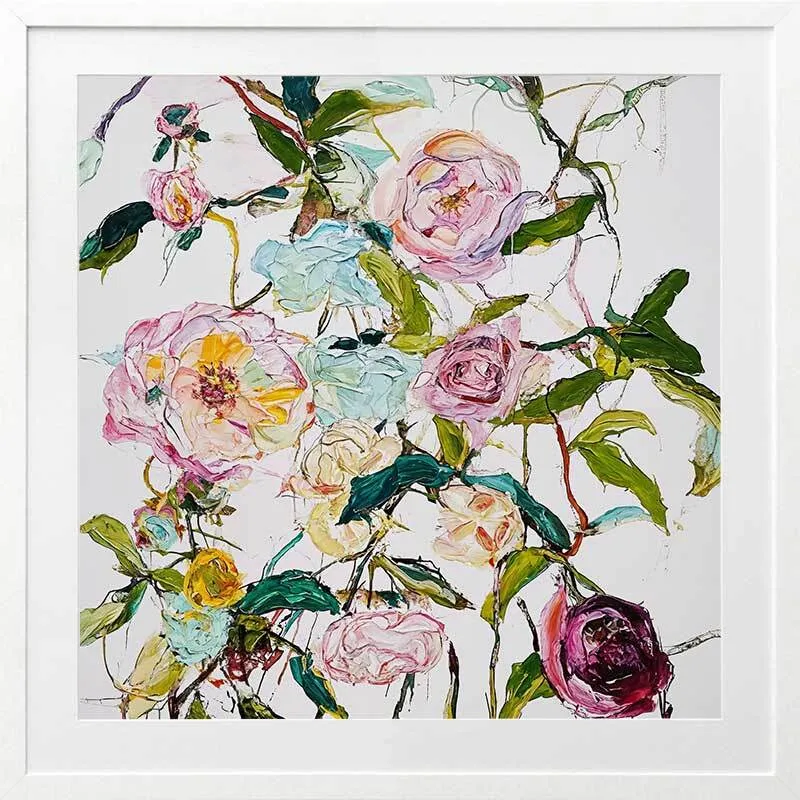 A Rosy Affair II Framed Art Print