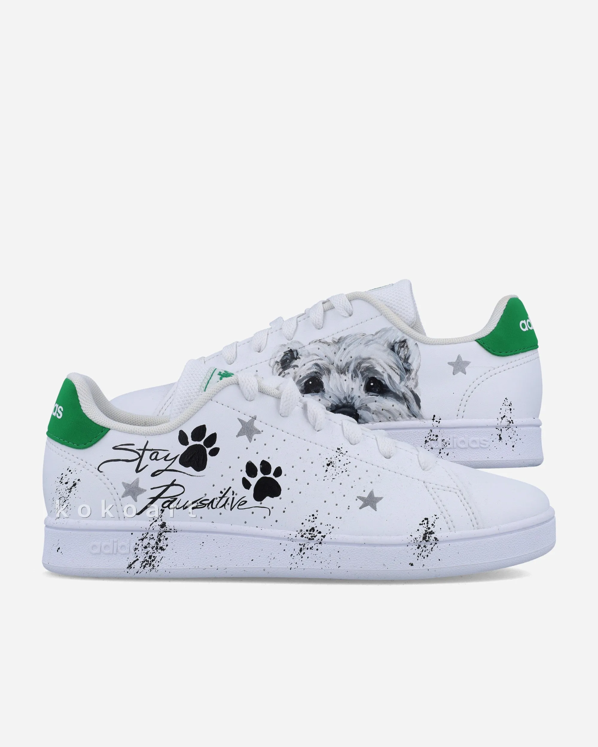 Adidas Hand Painted Customisable Pet Portrait