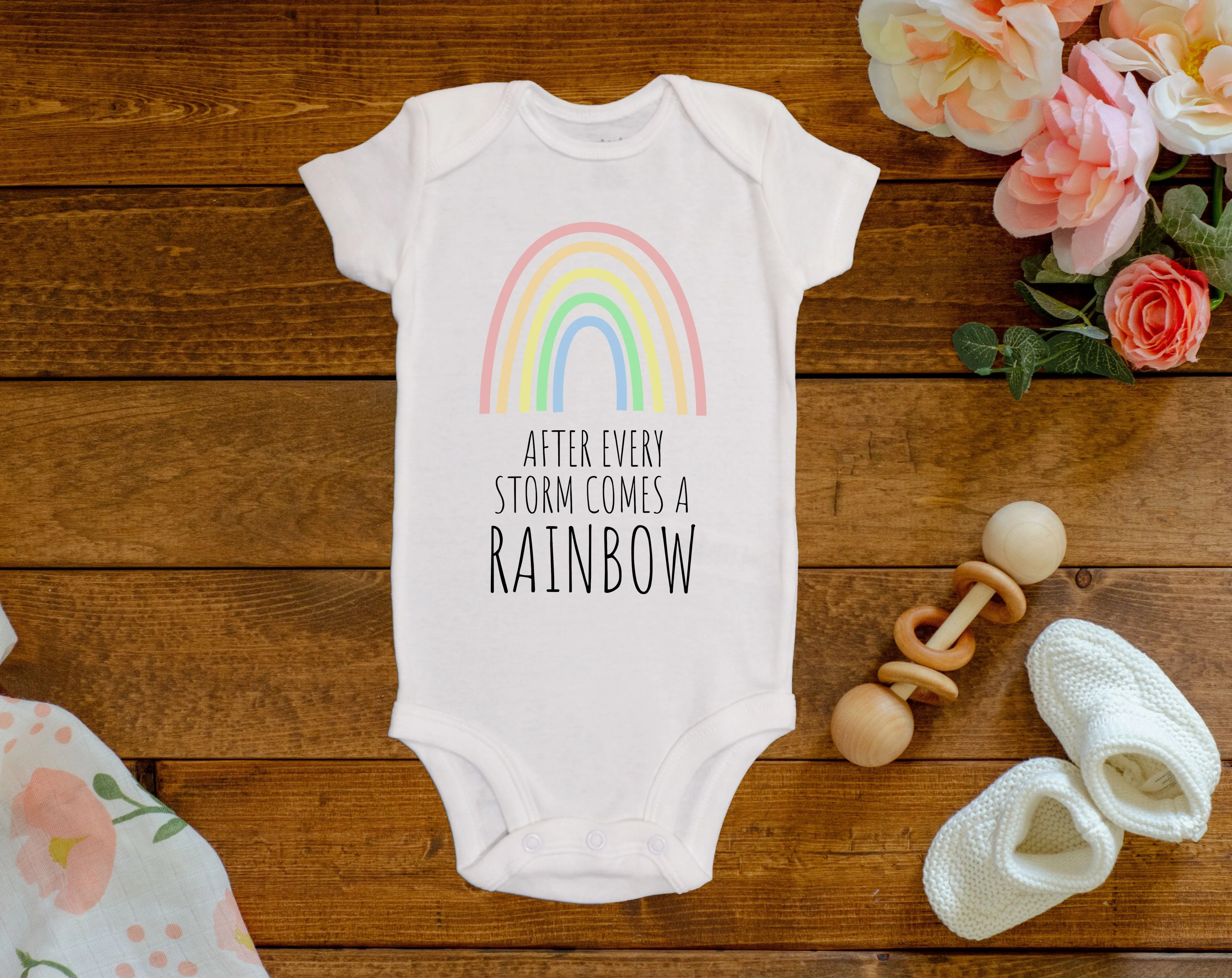 After Every Storm Comes a Rainbow Onesie©/Bodysuit