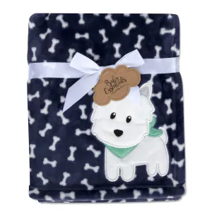 Baby Fleece Blankets 36" x 30" - Puppy Themed