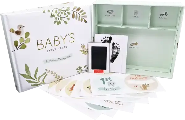 Baby's Book: 5 Year Memory Book with Keepsake Box