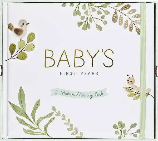 Baby's Book: 5 Year Memory Book with Keepsake Box