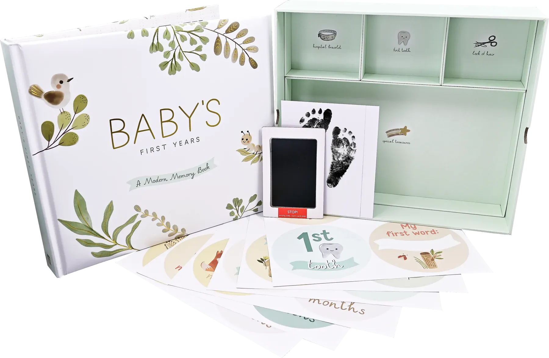 Baby's First Years: A Modern Book w/Keepsake Box