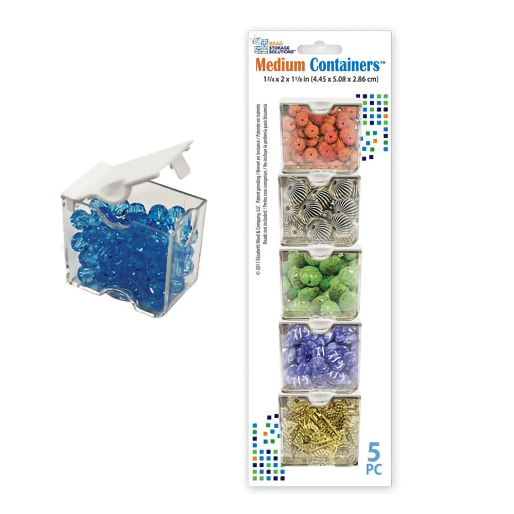 Bead Storage Bundle for Craft Supplies with Tray, Lid, & 39 Piece Container Pack