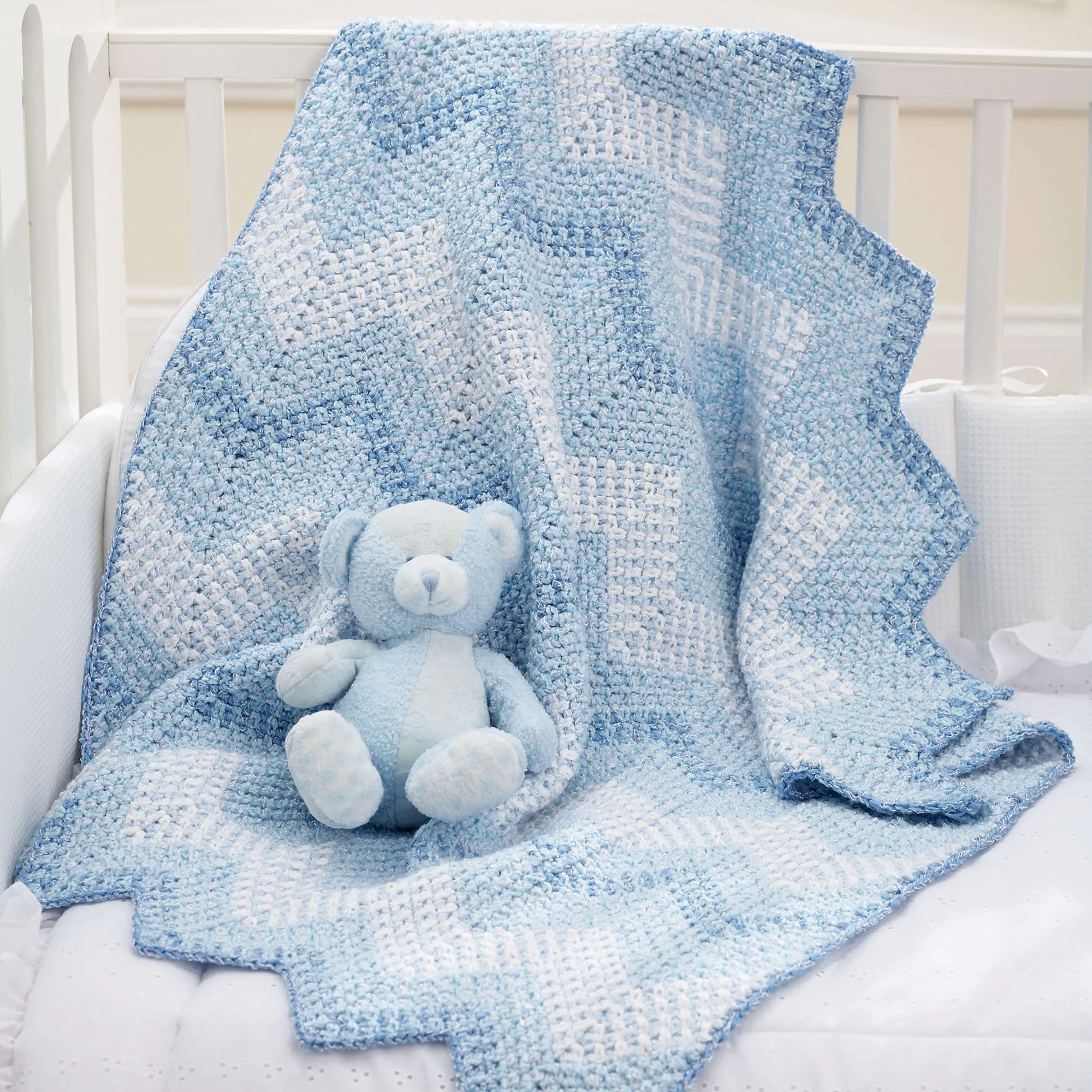 Bernat Cascading Ripples Crochet Blanket