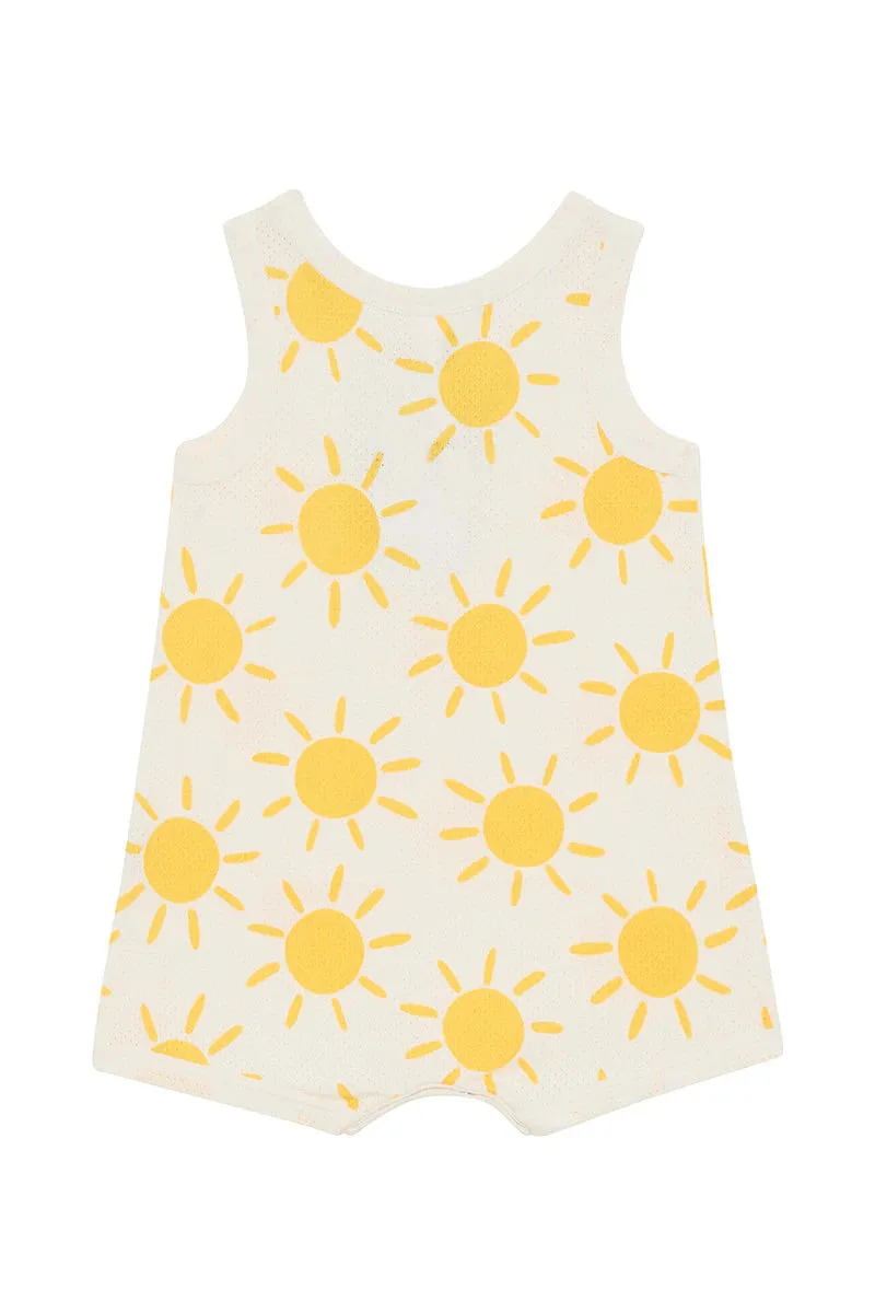 Bonds Wondercool Eyelet Hot Days Suit - Sun-Burst Yellow