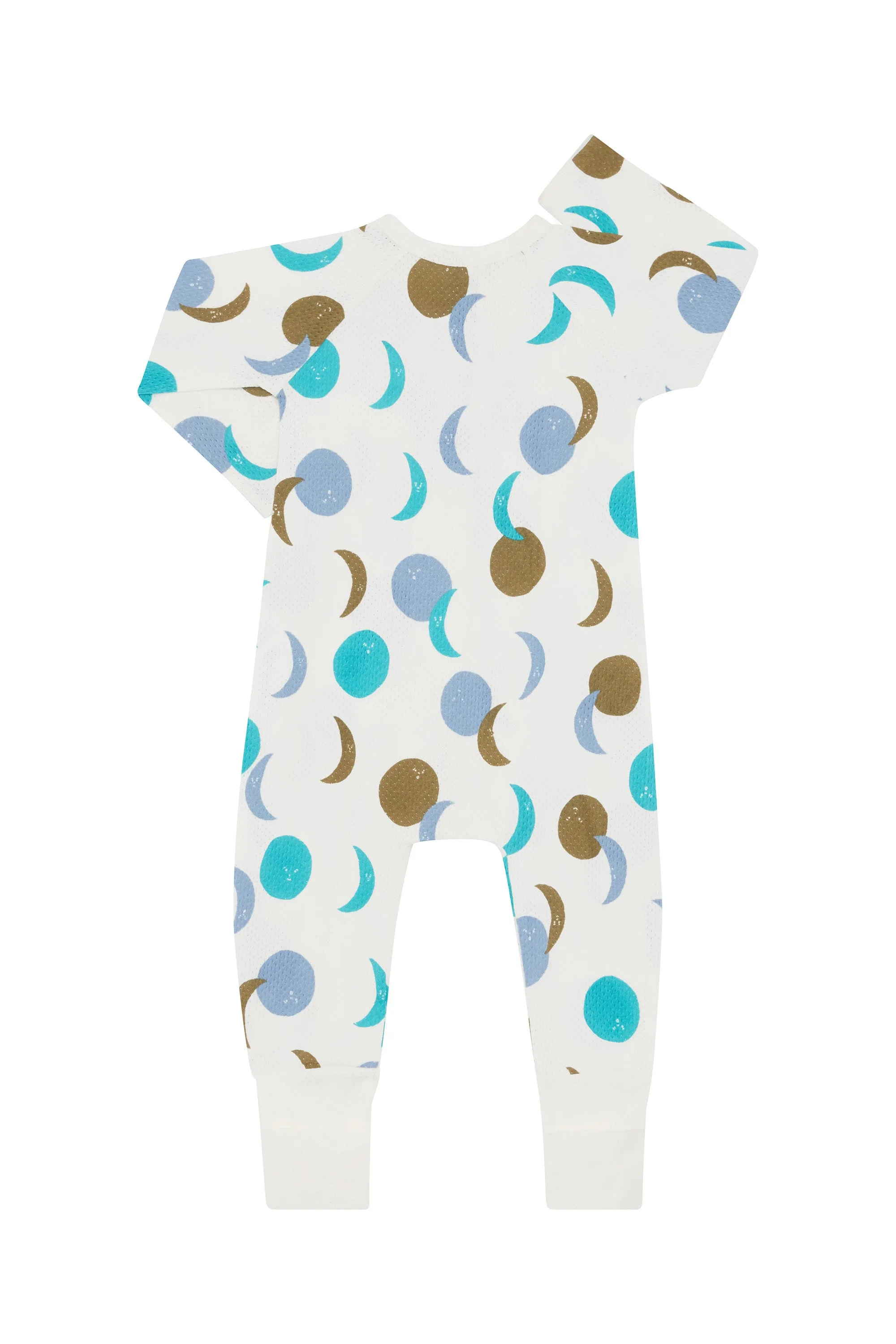 Bonds Wondercool Eyelet Zip Wondersuit - Aqua Luna Glow