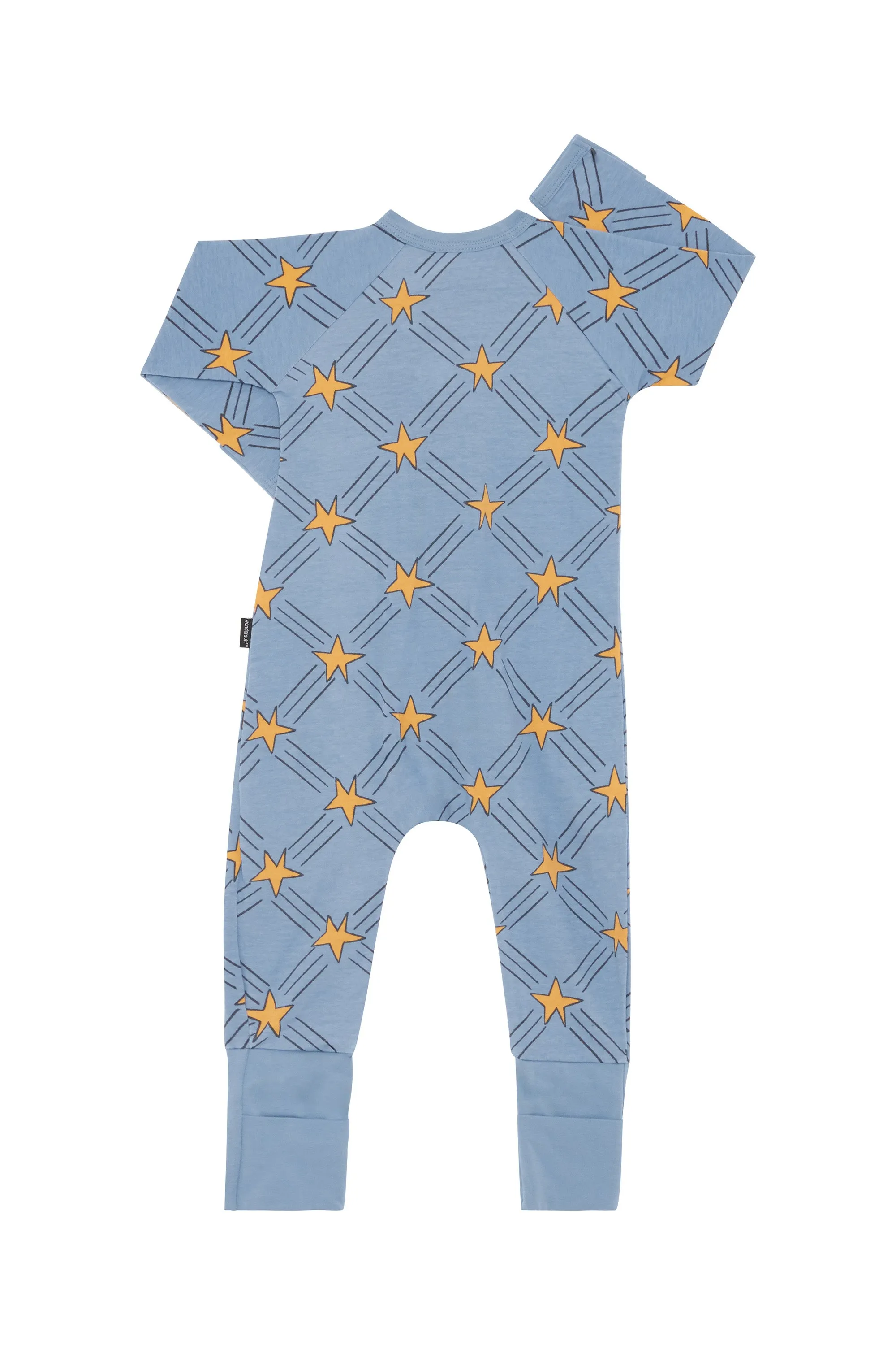 Bonds Zip Wondersuit - Starlit Check Blue