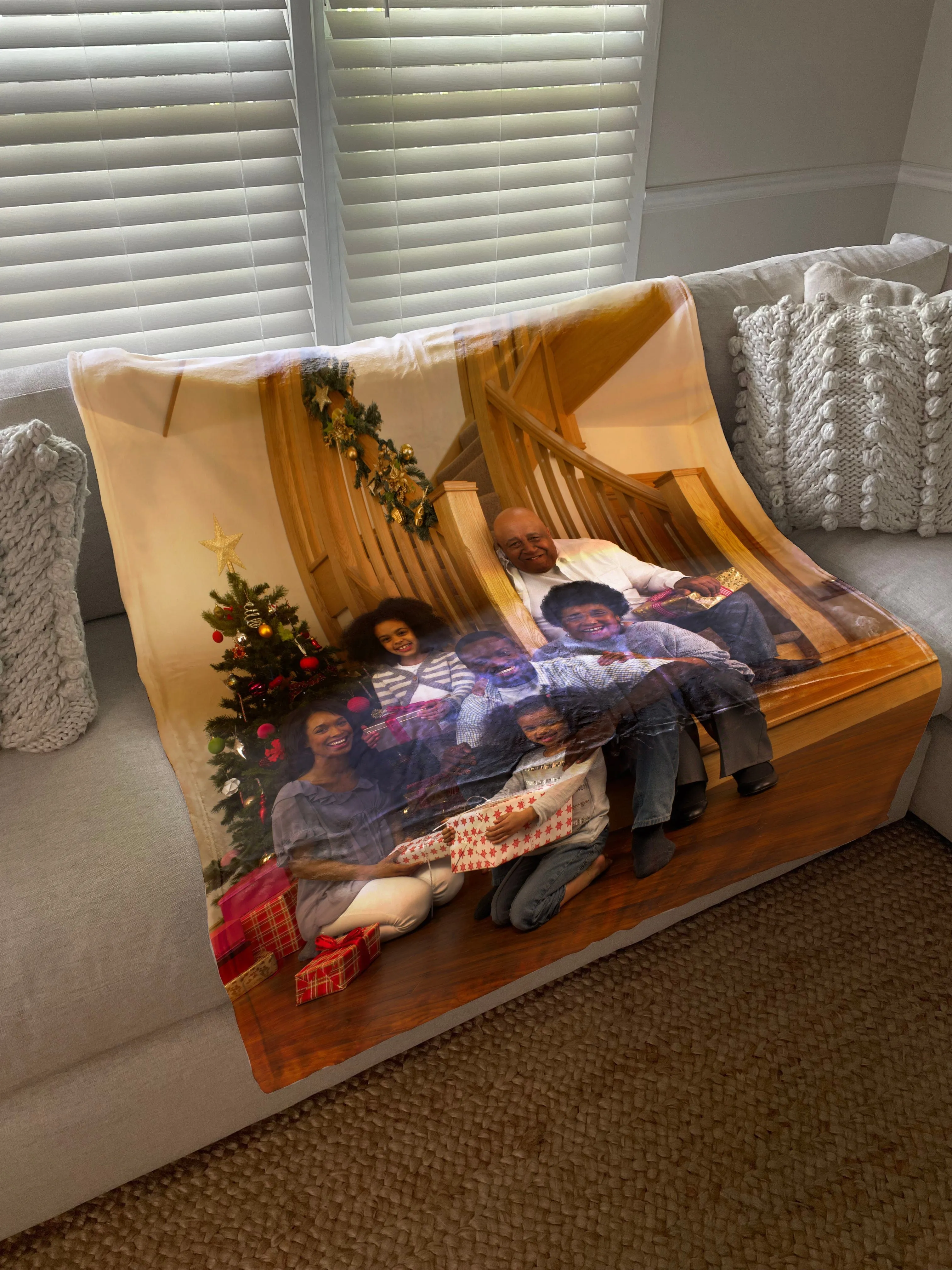 Build Your Own Design Custom Photo Collage Blanket | Blanket Personalized With Your Pictures