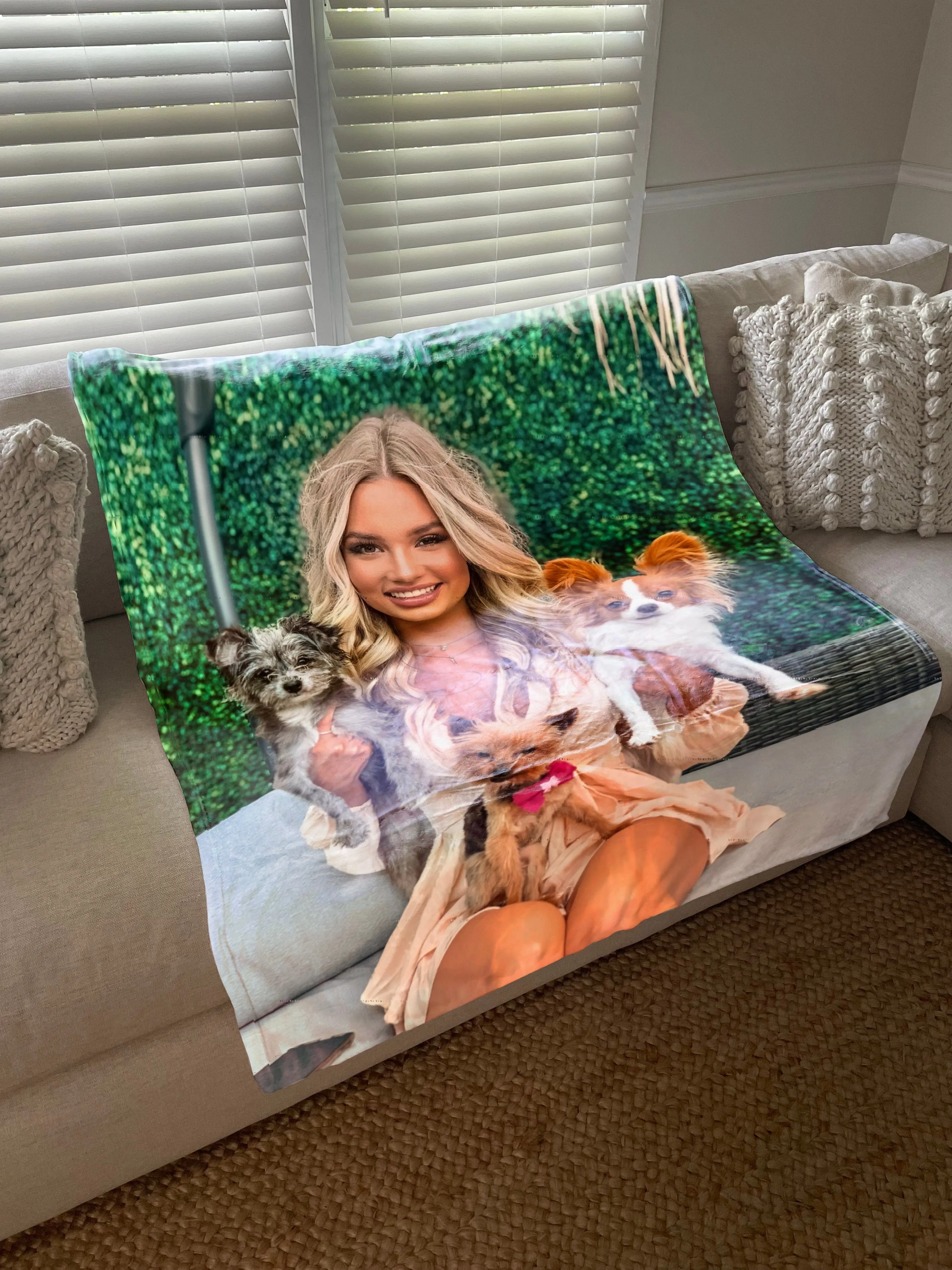 Build Your Own Design Custom Photo Collage Blanket | Blanket Personalized With Your Pictures