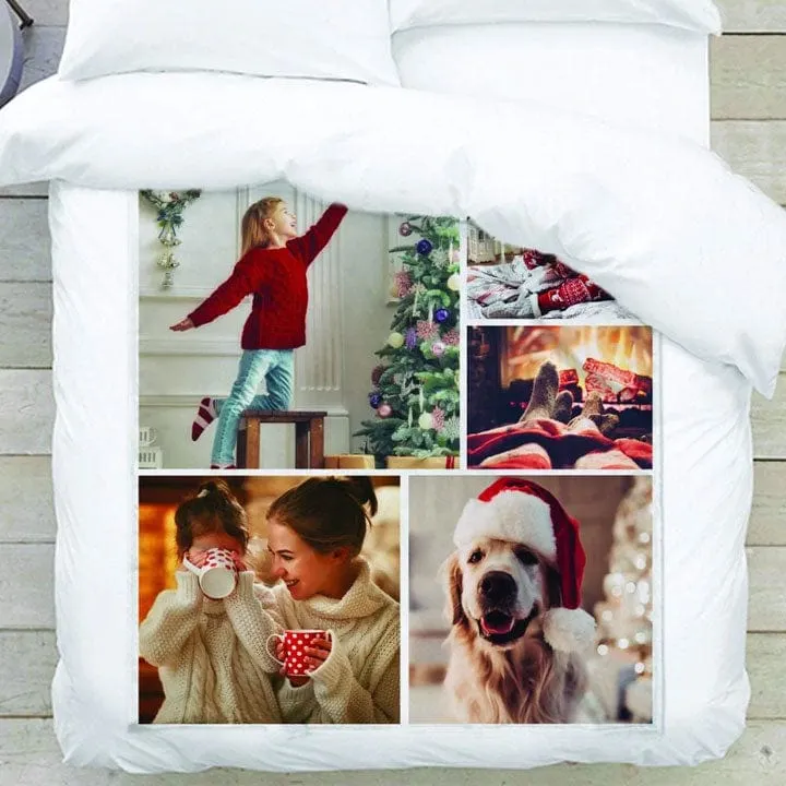 Build Your Own Design Custom Photo Collage Blanket | Blanket Personalized With Your Pictures