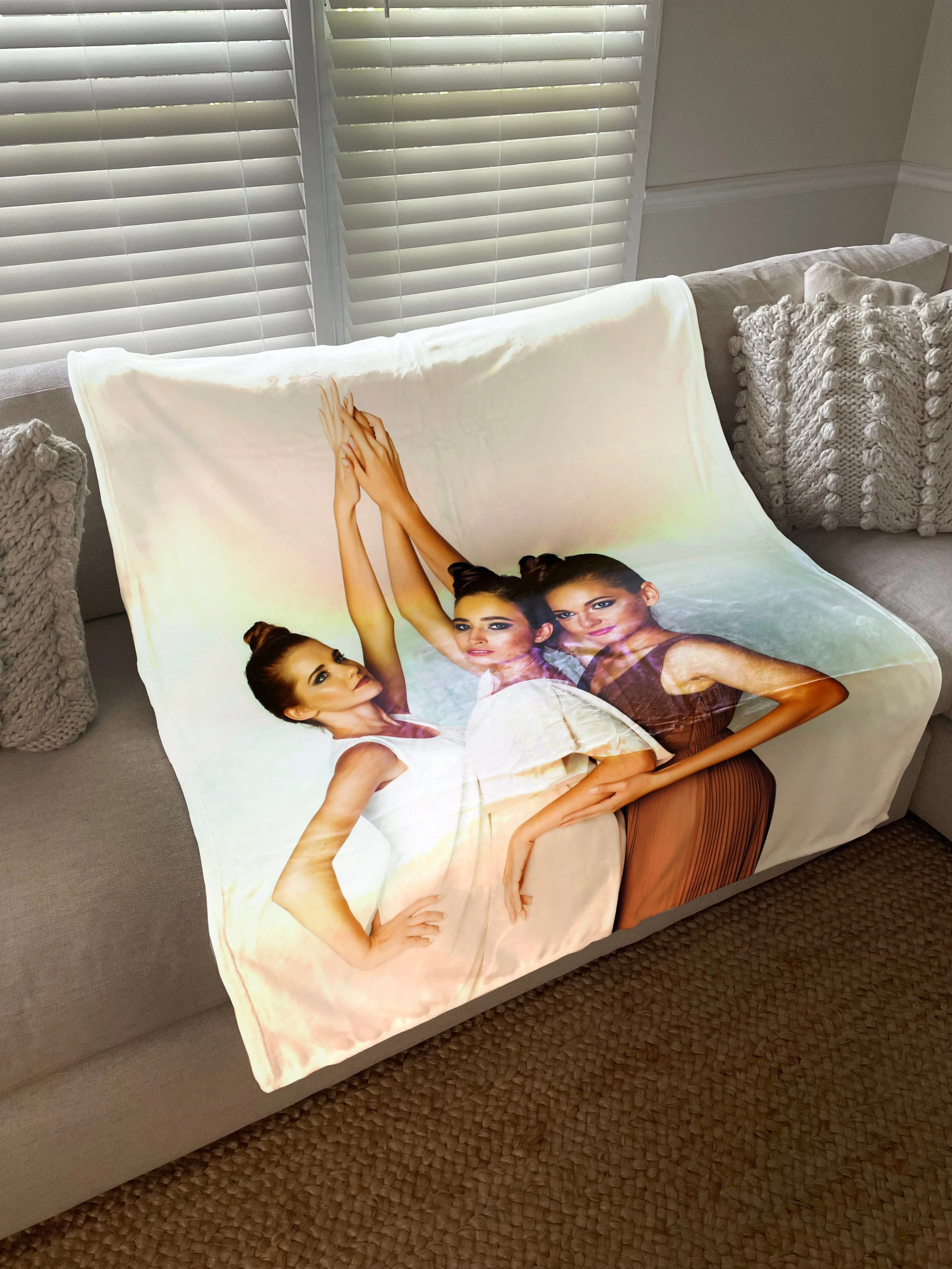 Build Your Own Design Custom Photo Collage Blanket | Blanket Personalized With Your Pictures