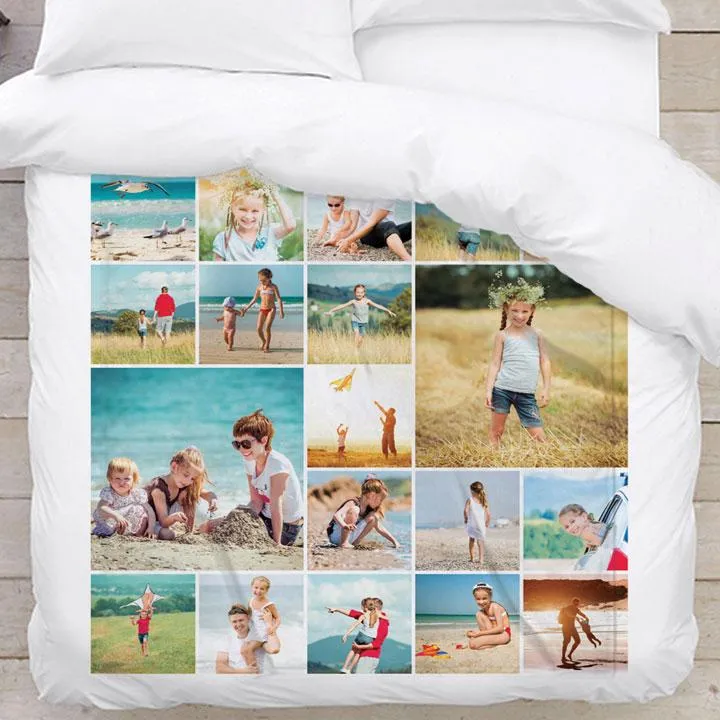 Build Your Own Design Custom Photo Collage Blanket | Blanket Personalized With Your Pictures