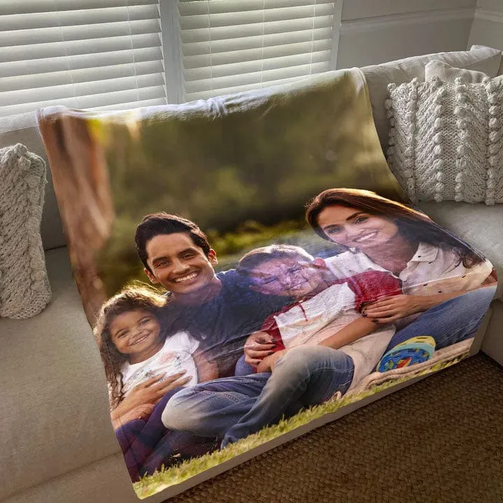 Build Your Own Design Custom Photo Collage Blanket | Blanket Personalized With Your Pictures