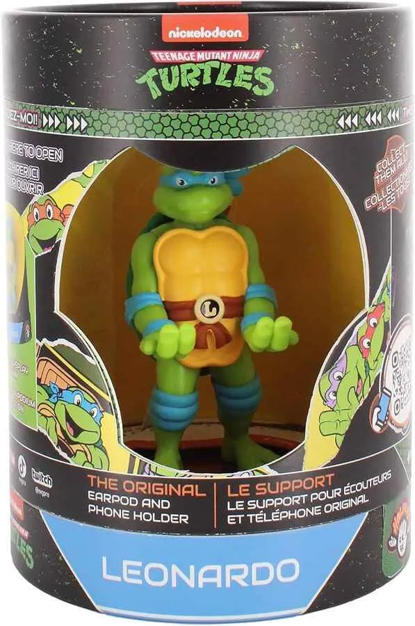 Cable Guys - Teenage Mutant Ninja Turtles Leonardo Holdems 4 Inch Figure Mobile Phone & Earbud Holder