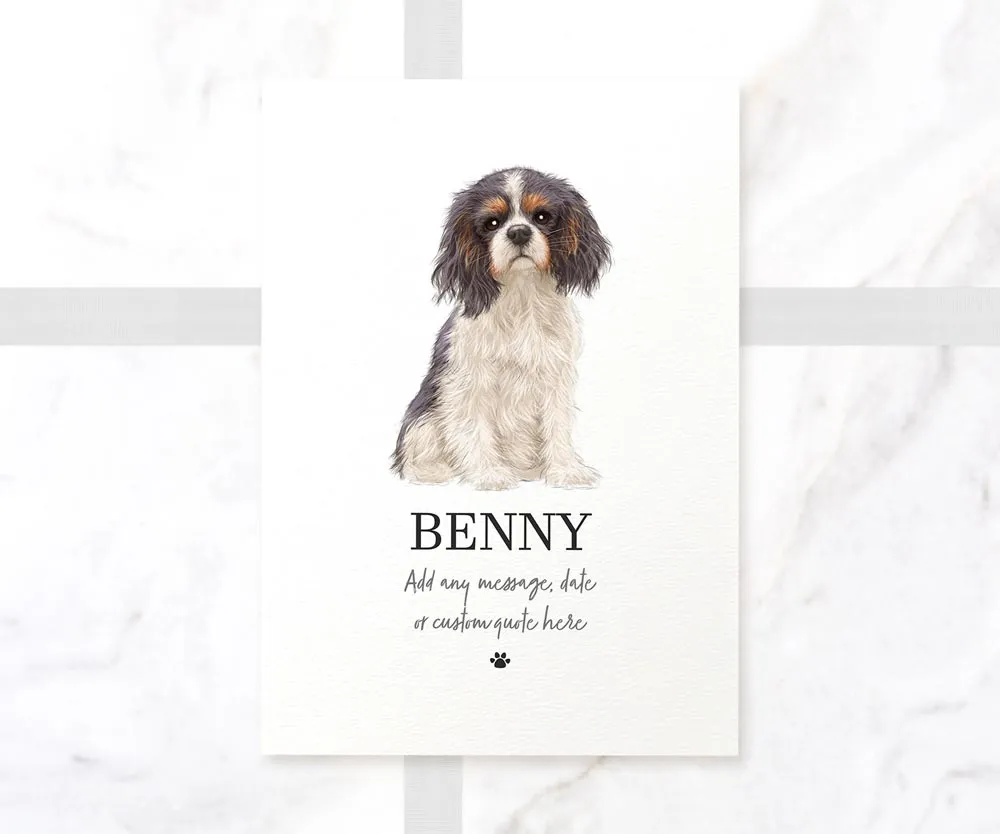 Cavalier King Charles Spaniel Personalised Print