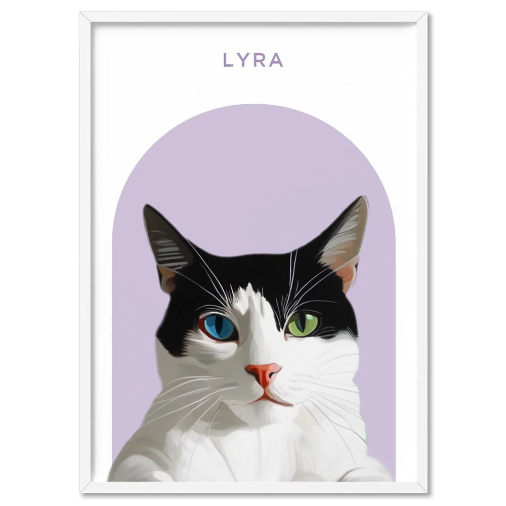 Custom Cat Portrait | Arch Illustration - Art Print