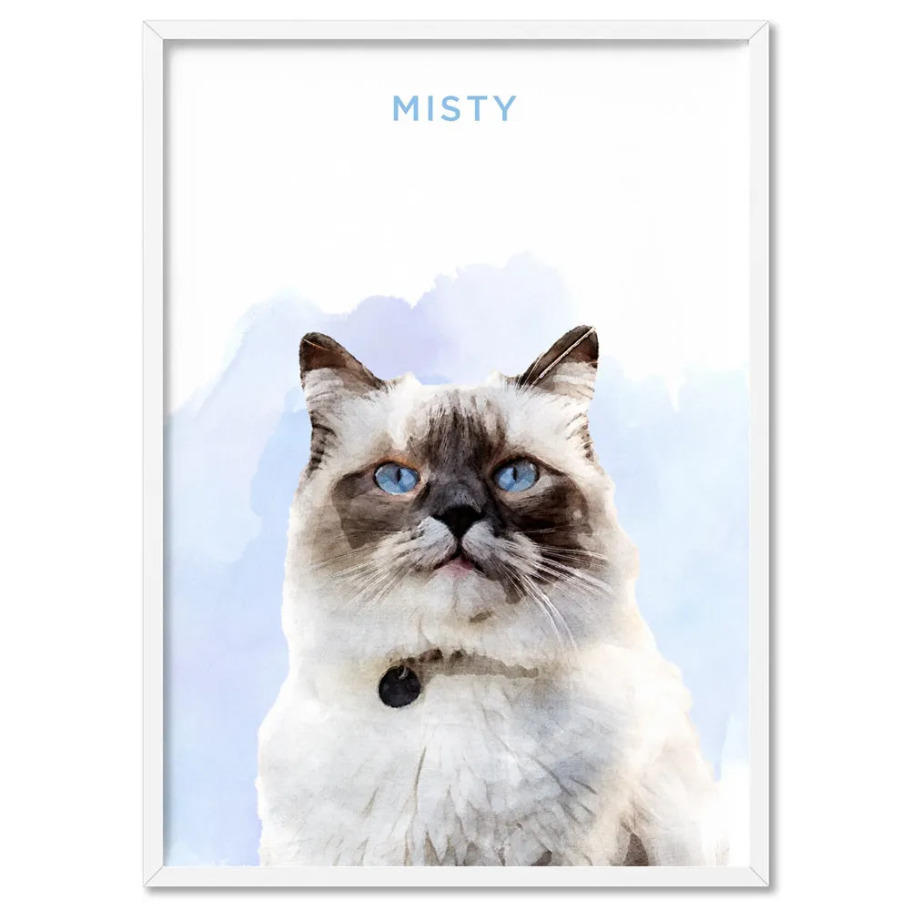 Custom Cat Portrait | Watercolour - Art Print