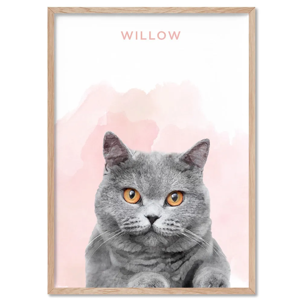 Custom Cat Portrait | Watercolour - Art Print