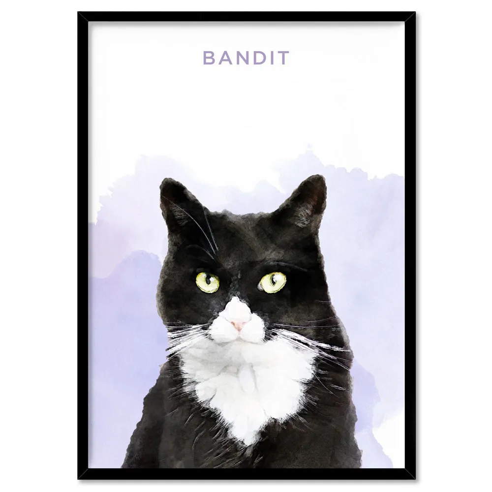 Custom Cat Portrait | Watercolour - Art Print