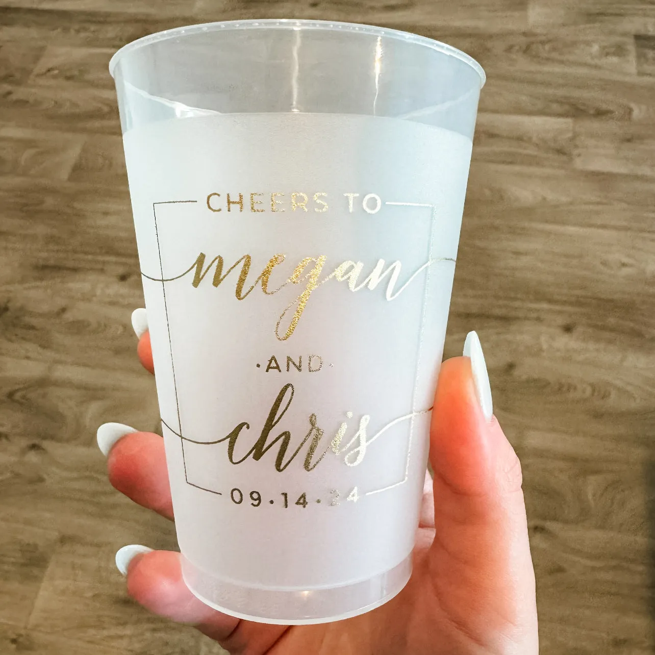 Custom "Cheers To" Shatterproof Cups