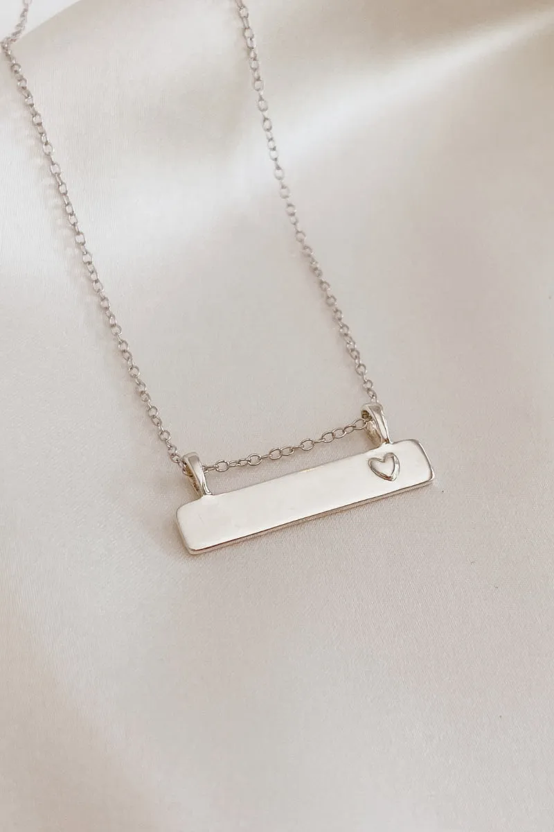 Darling Bar Necklace - Silver