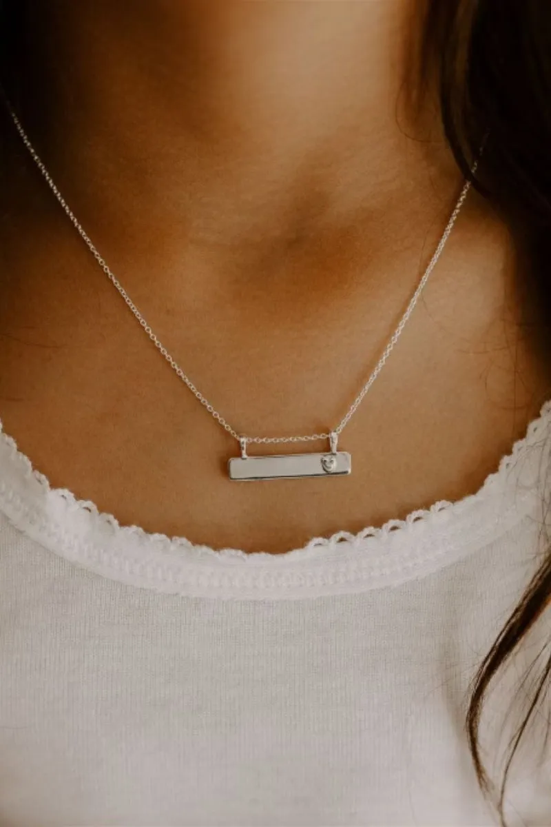 Darling Bar Necklace - Silver