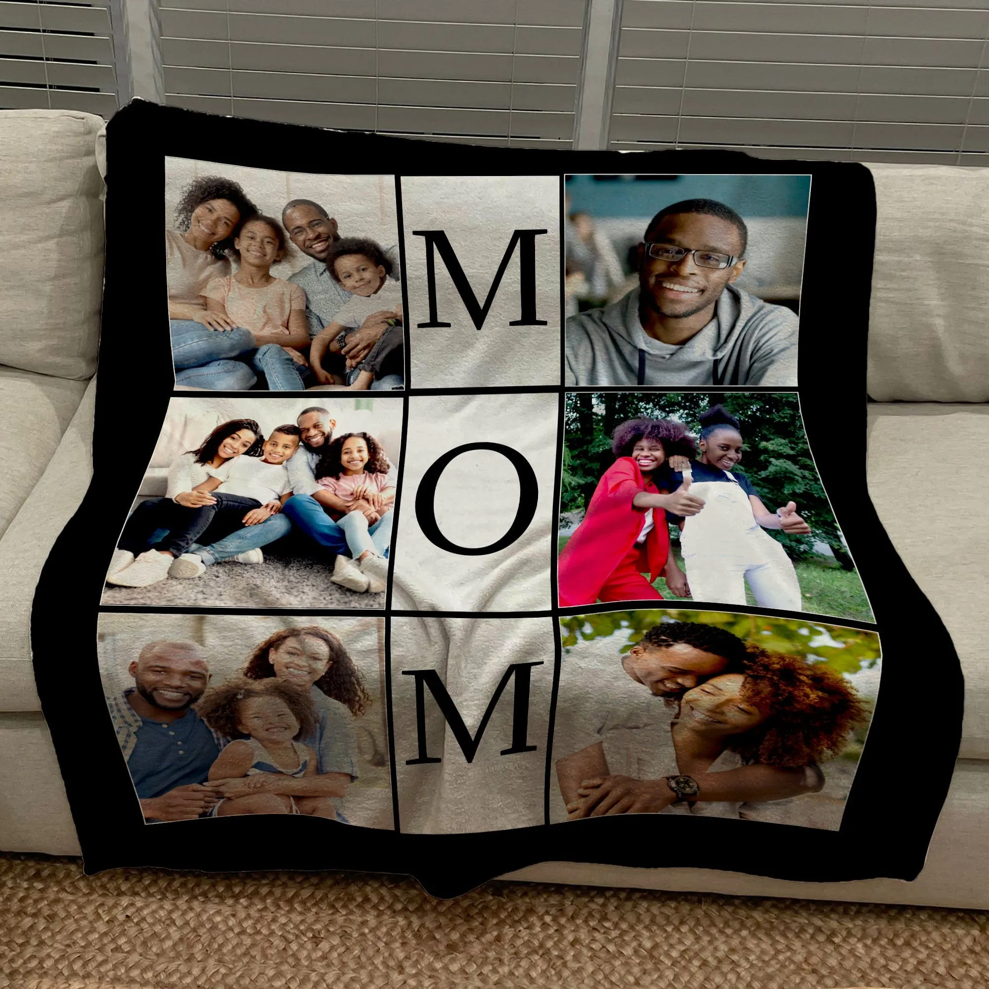 Design your own family photo Collage Blanket | Blanket Personalized With Your Pictures