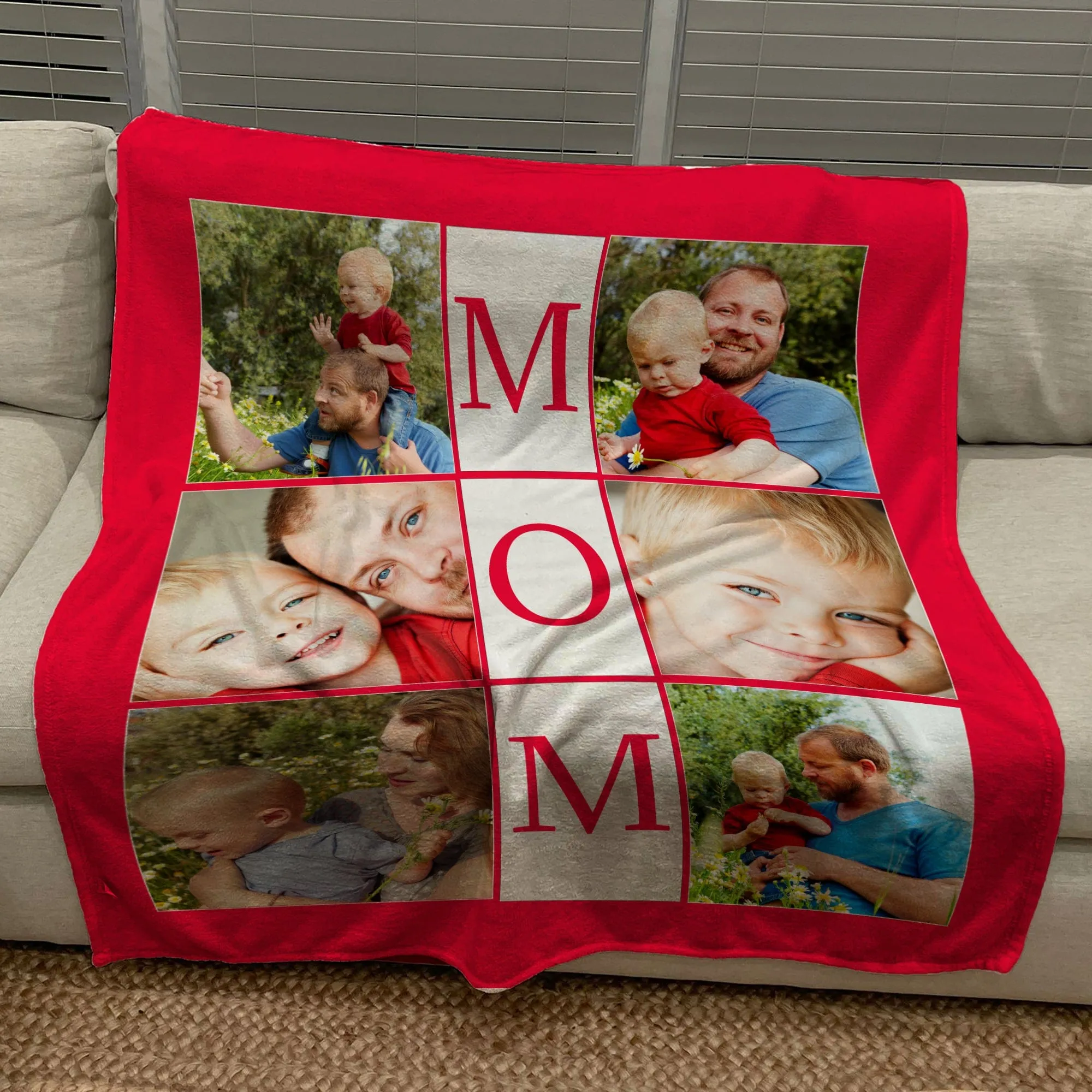 Design your own family photo Collage Blanket | Blanket Personalized With Your Pictures