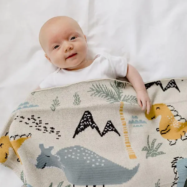 Dino Dinosaur Baby Blanket