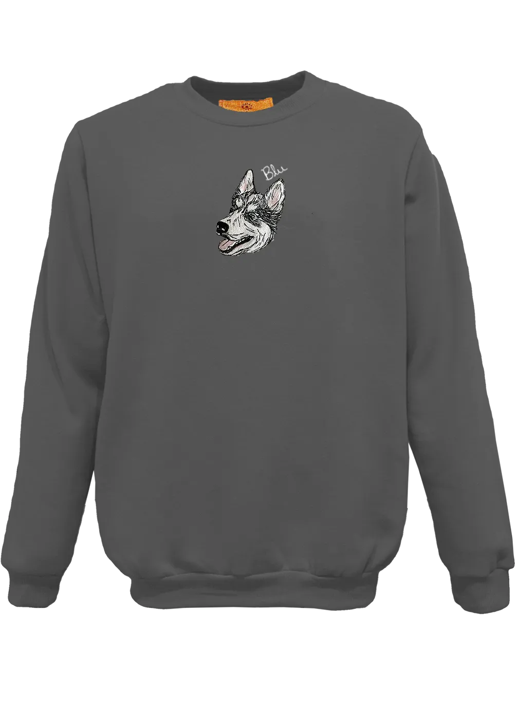 Doodle Style Custom Pet Portrait Unisex Crewneck Pullover