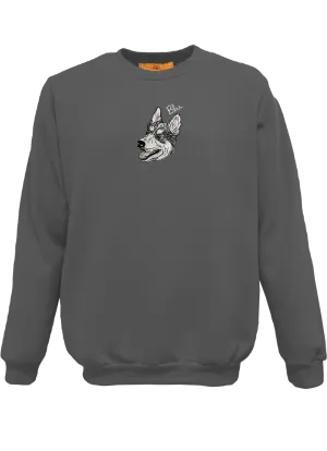 Doodle Style Custom Pet Portrait Unisex Crewneck Pullover