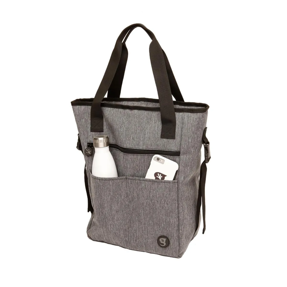 Geckobrands Convertible Tote & Backpack - Everyday Grey