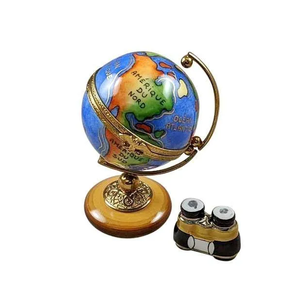 Globe with Binoculars