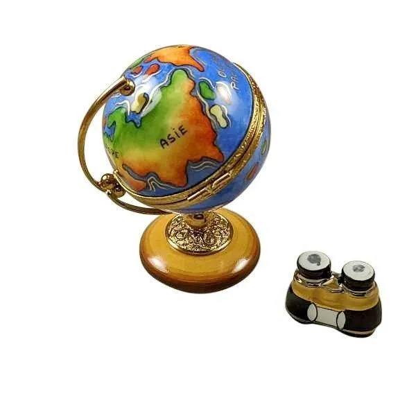 Globe with Binoculars