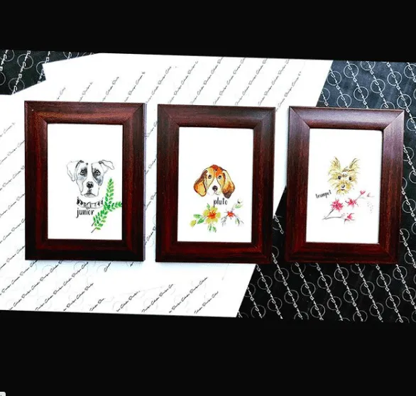 Goofy Tails | Personalised Pet Portraits | Dogs | Cats ( multiple frame size options)