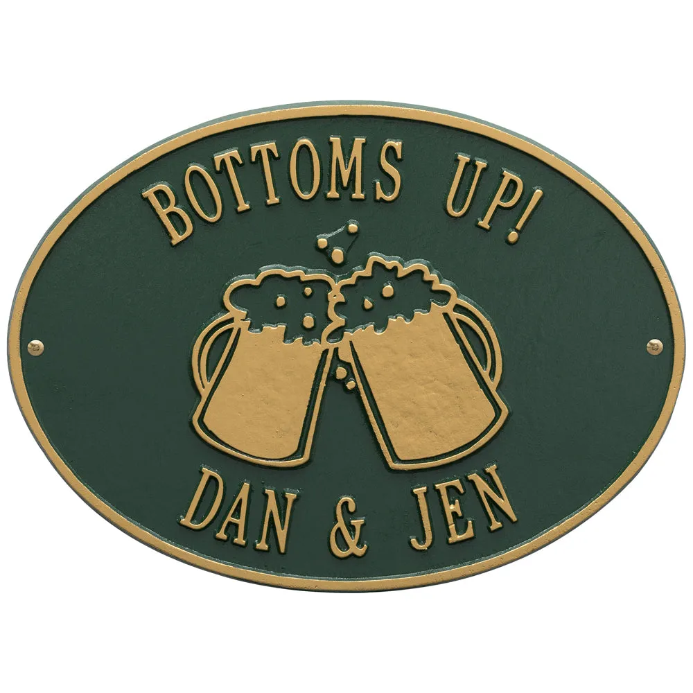 Hawthorne Personalized Beer Mugs Plaque