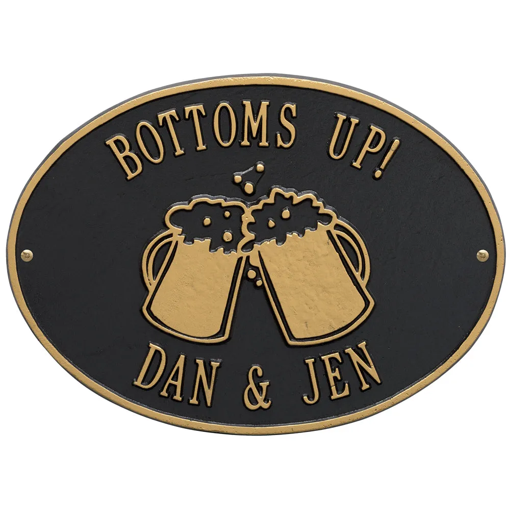 Hawthorne Personalized Beer Mugs Plaque